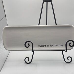 Mudpie White Ceramic Appetizer Tray